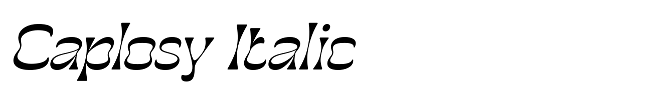 Caplosy Italic